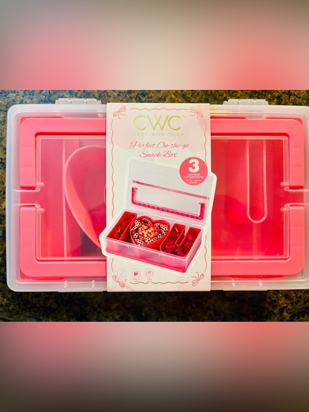 COOk WITH COLOR -PINK -I LOVE YOU
